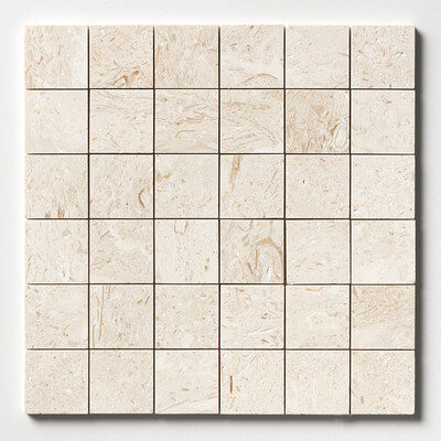 Desert Path Brushed 2x2 Limestone Mosaic 12x12