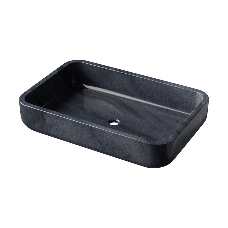 Bardiglio Royal Honed Oasis Marble Sink 18x22