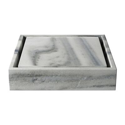 Skyline Honed Bauhaus Marble Sink 20x20
