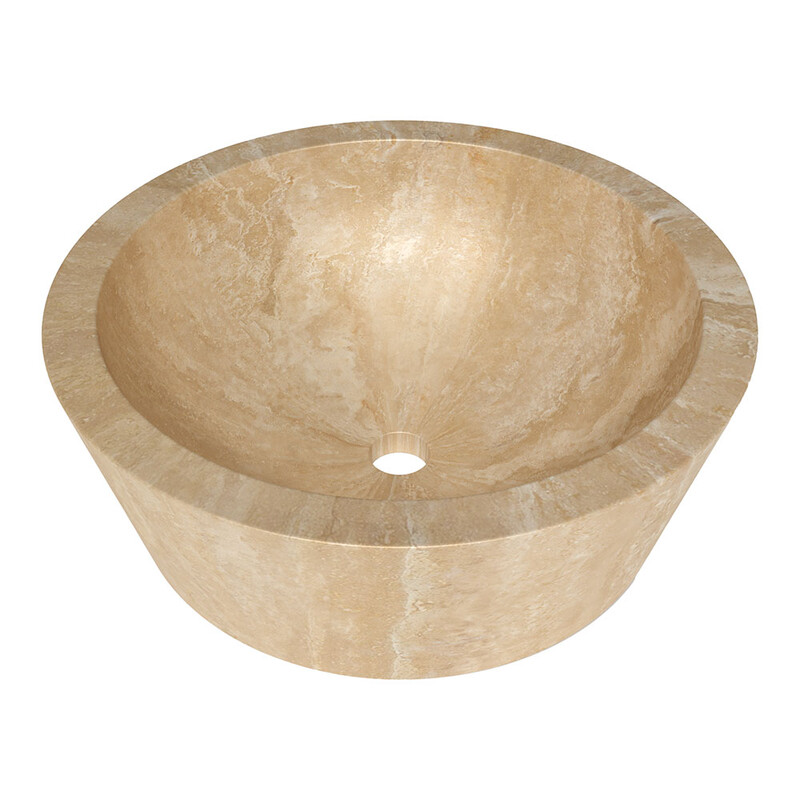 Ivory Honed  Marble Sink 16 9/16x5 7/8