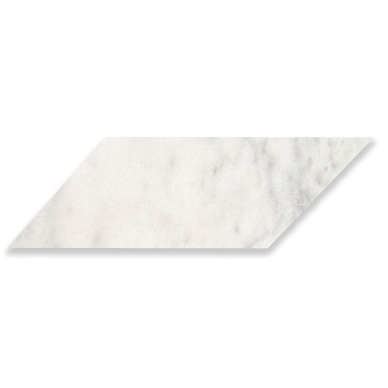 Glacier Honed Chevron Marble Tile 5x17
