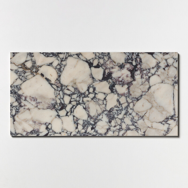 Calacatta Picasso Honed  Marble Tile 12x24