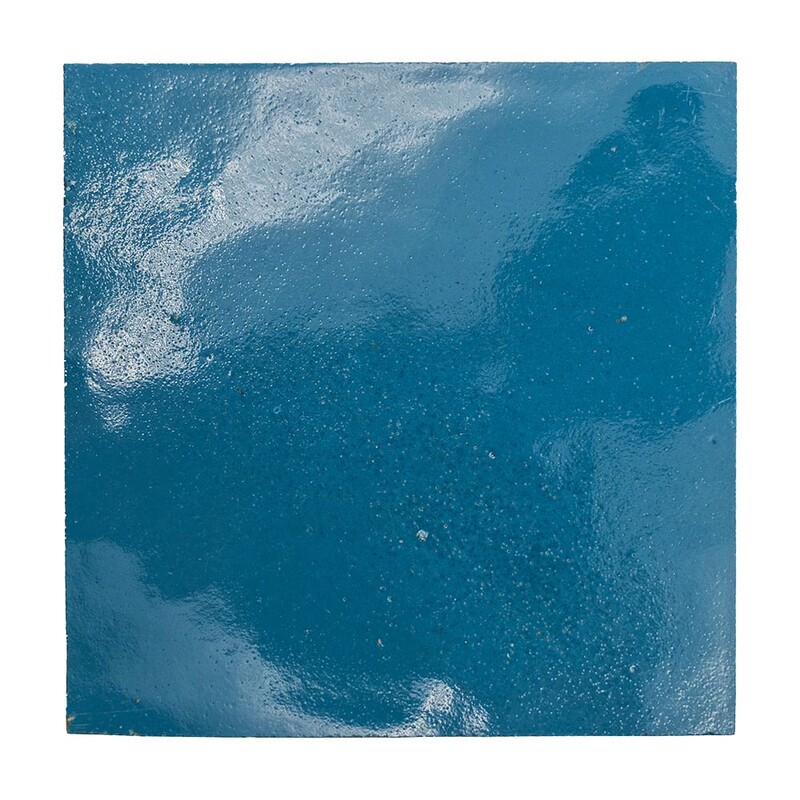 Blue Glossy  Zellige Tile 4x4