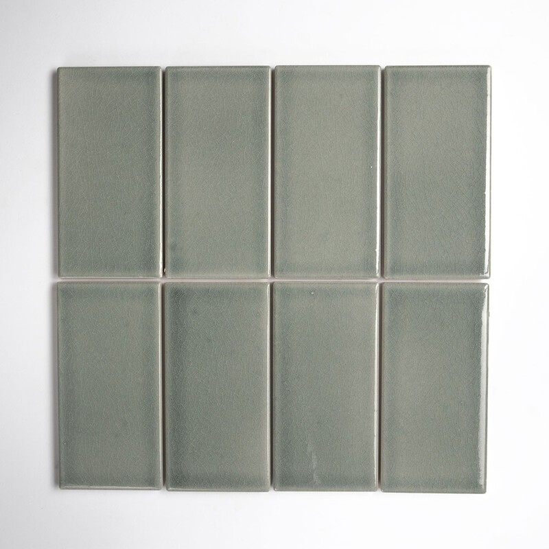Hyacinth Crackled Field Ceramic Tile 3x6