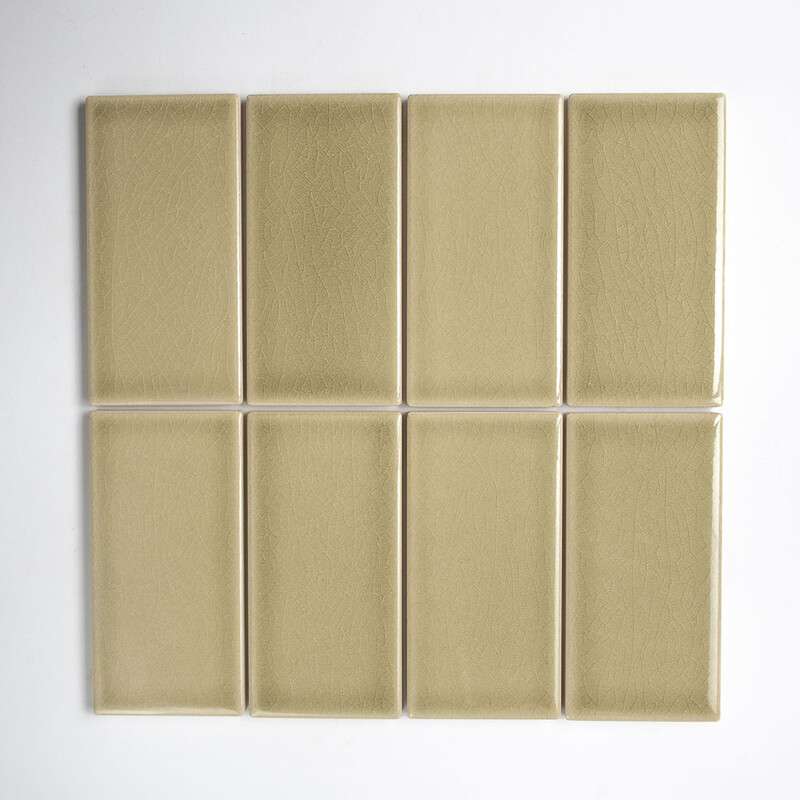 Linden Crackled Field Ceramic Tile 3x6