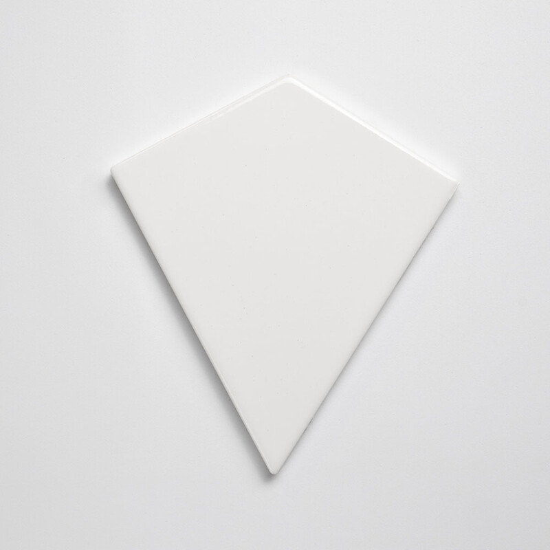 Royal White, Tulum White Glossy Diamante Ceramic Tile 6x6