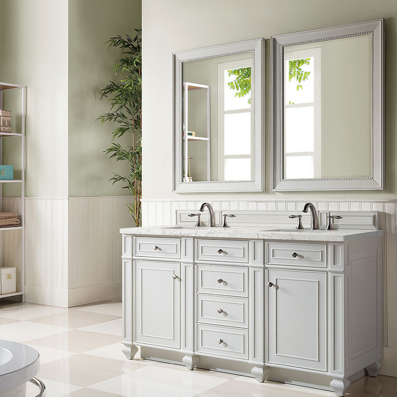 Bristol Bright White Eternal Jasmine Pea Bathroom Vanities 60×34 ...