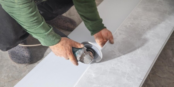 marble tile cut