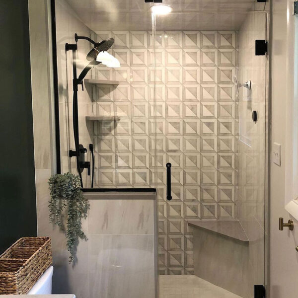 marble shower wall tile